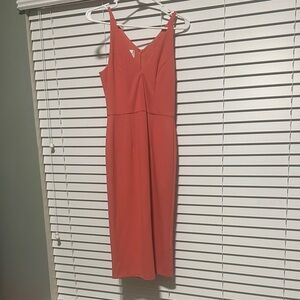 Donna Morgan Coral Midi bodycon Dress spring summer
